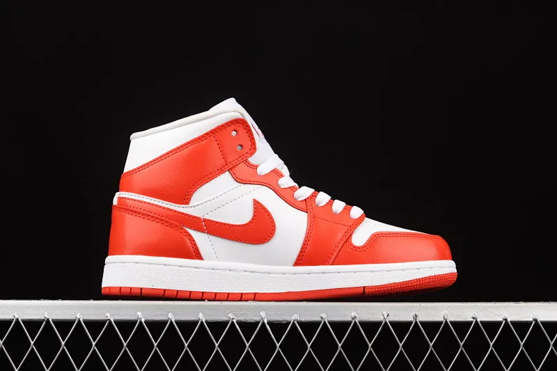 All categories Air Jordan Jordan series basketball shoes Air Jordan 1 Mid G version pure original Air Jordan 1 Mid AJ1 Joe 1 Havana red Chinese basketball shoes BQ6472-116